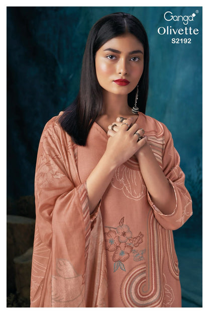 S2192-Abcd Olivette Ganga Pashmina Suits