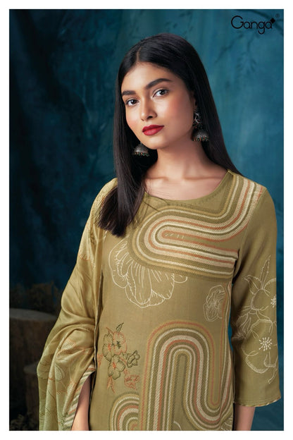 S2192-Abcd Olivette Ganga Pashmina Suits