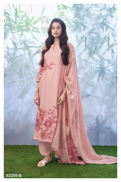 S2205-Abcd Audrey Ganga Pashmina Suits