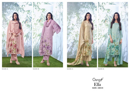 2206 Ella Ganga Pashmina Suits