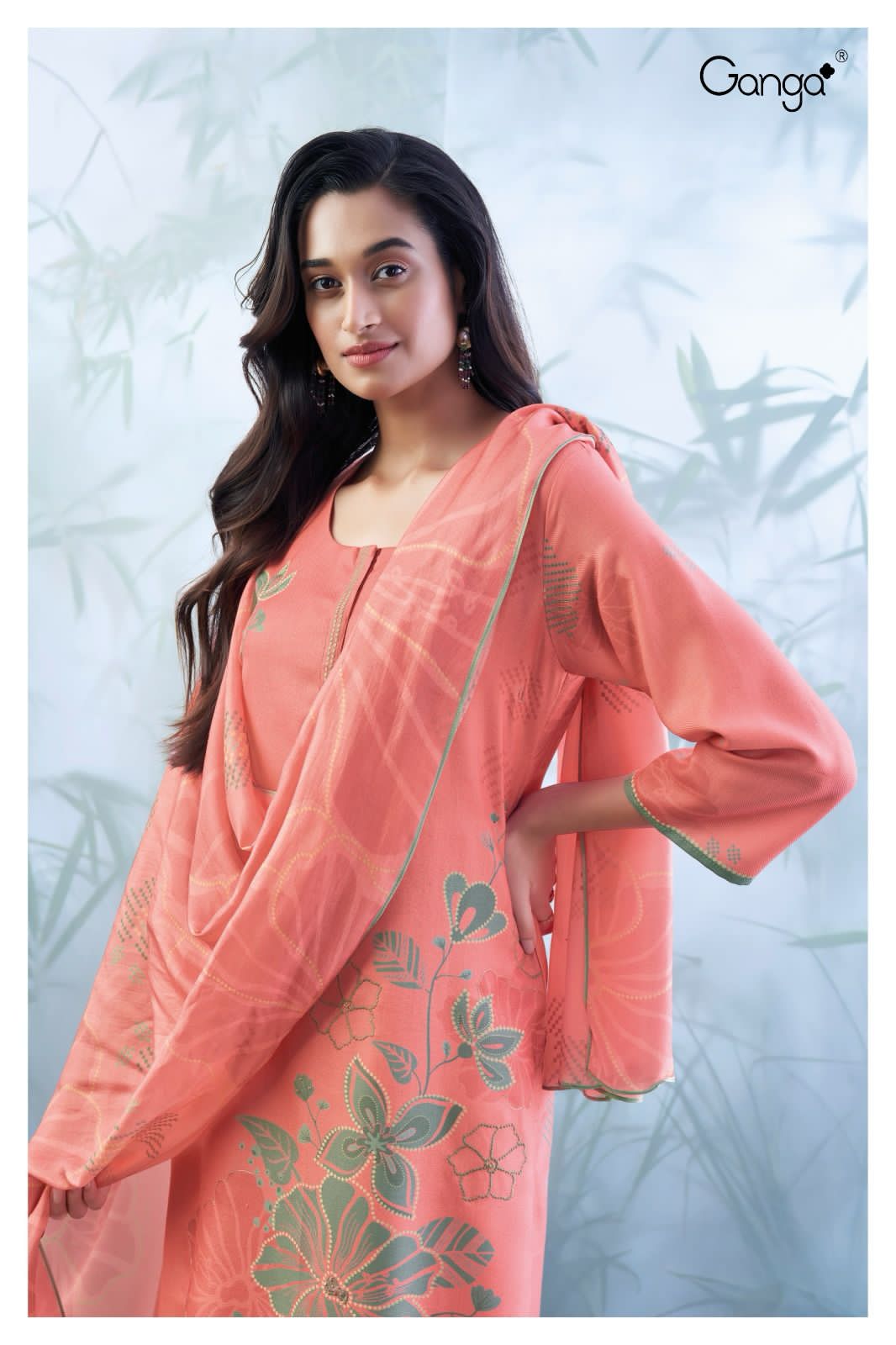 2254 Cleo Ganga Wool Pashmina Suits