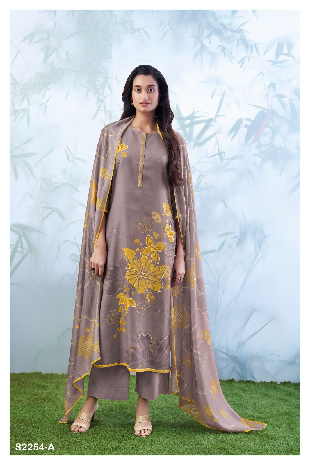 2254 Cleo Ganga Wool Pashmina Suits