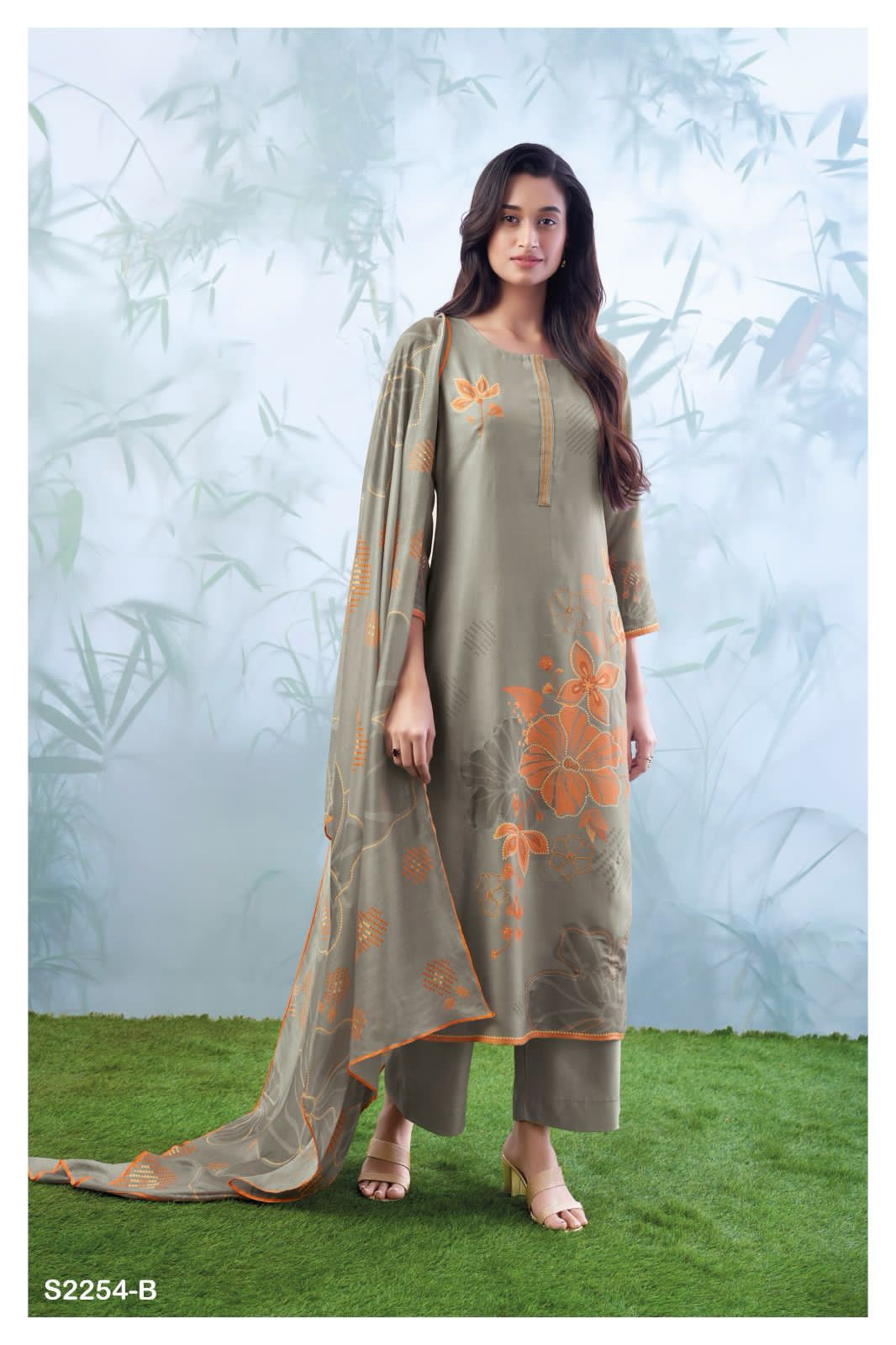 2254 Cleo Ganga Wool Pashmina Suits