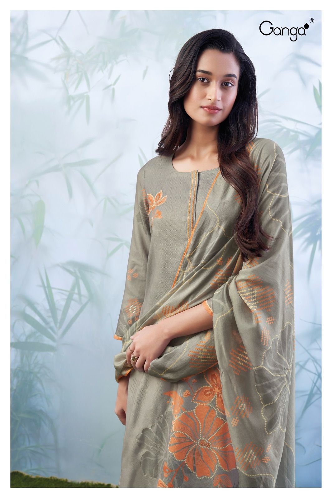 2254 Cleo Ganga Wool Pashmina Suits