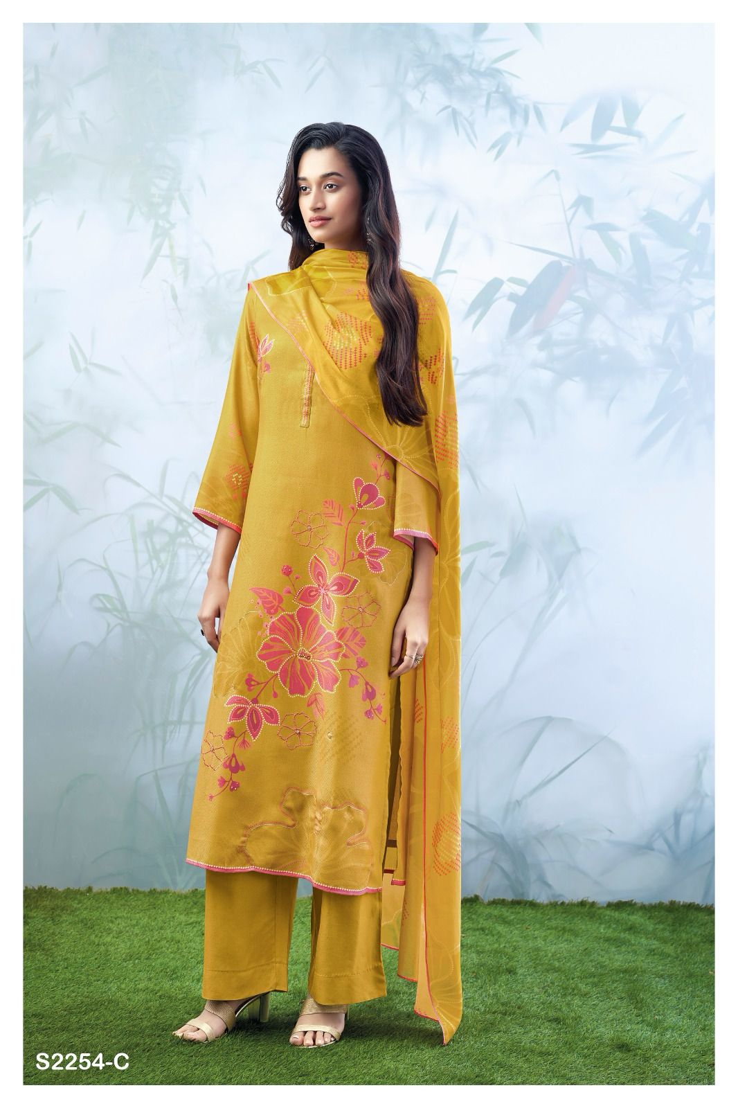 2254 Cleo Ganga Wool Pashmina Suits