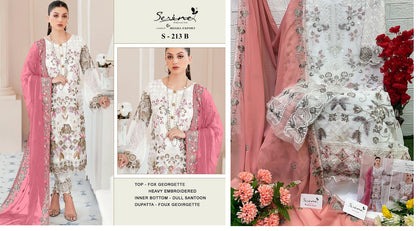 S 213 Serine Georgette Pakistani Salwar Suits