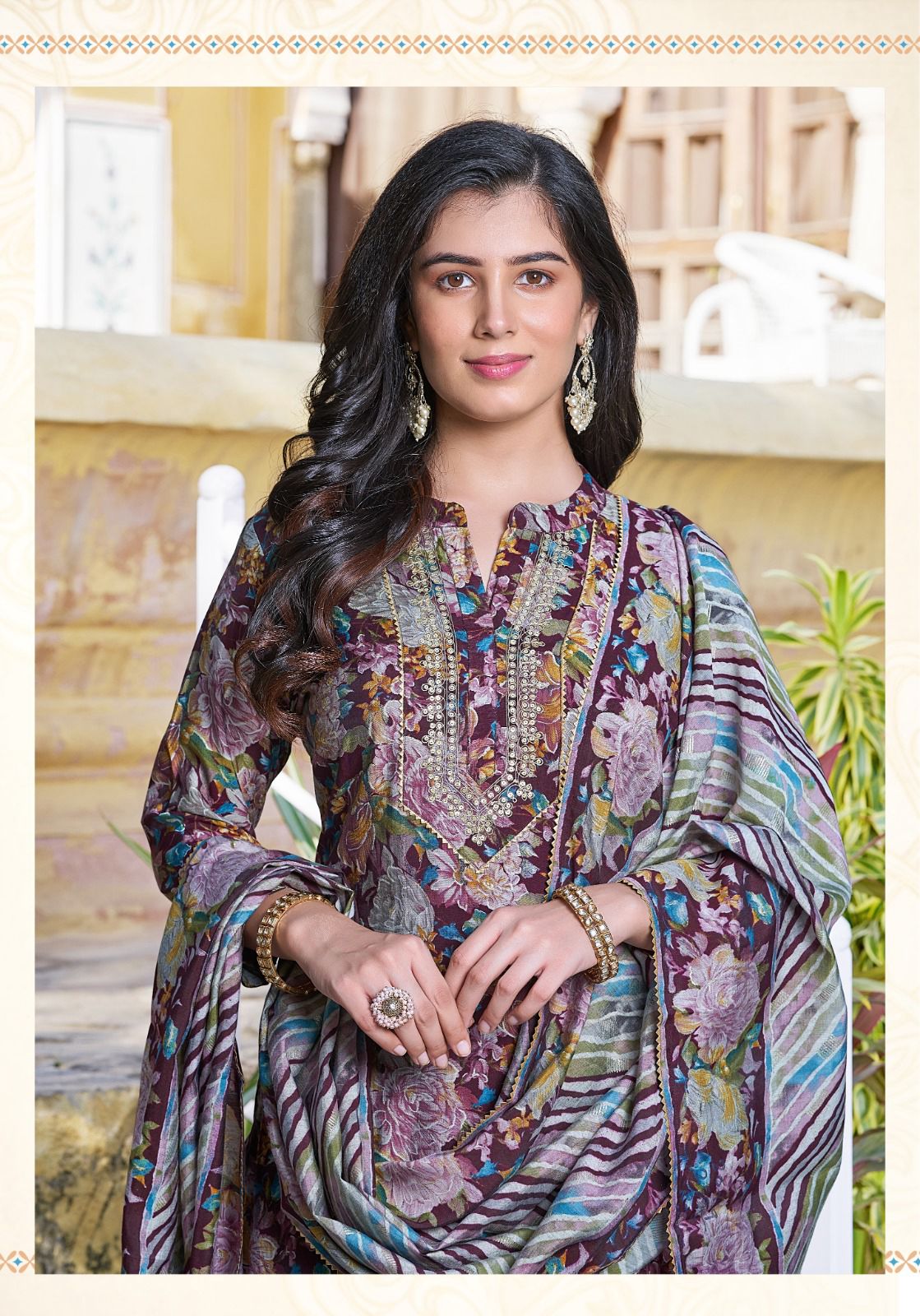 Saachi Ladies Flavour Modal Chanderi Afghani Readymade Suit