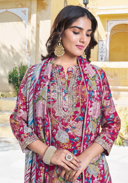 Saachi Ladies Flavour Modal Chanderi Afghani Readymade Suit