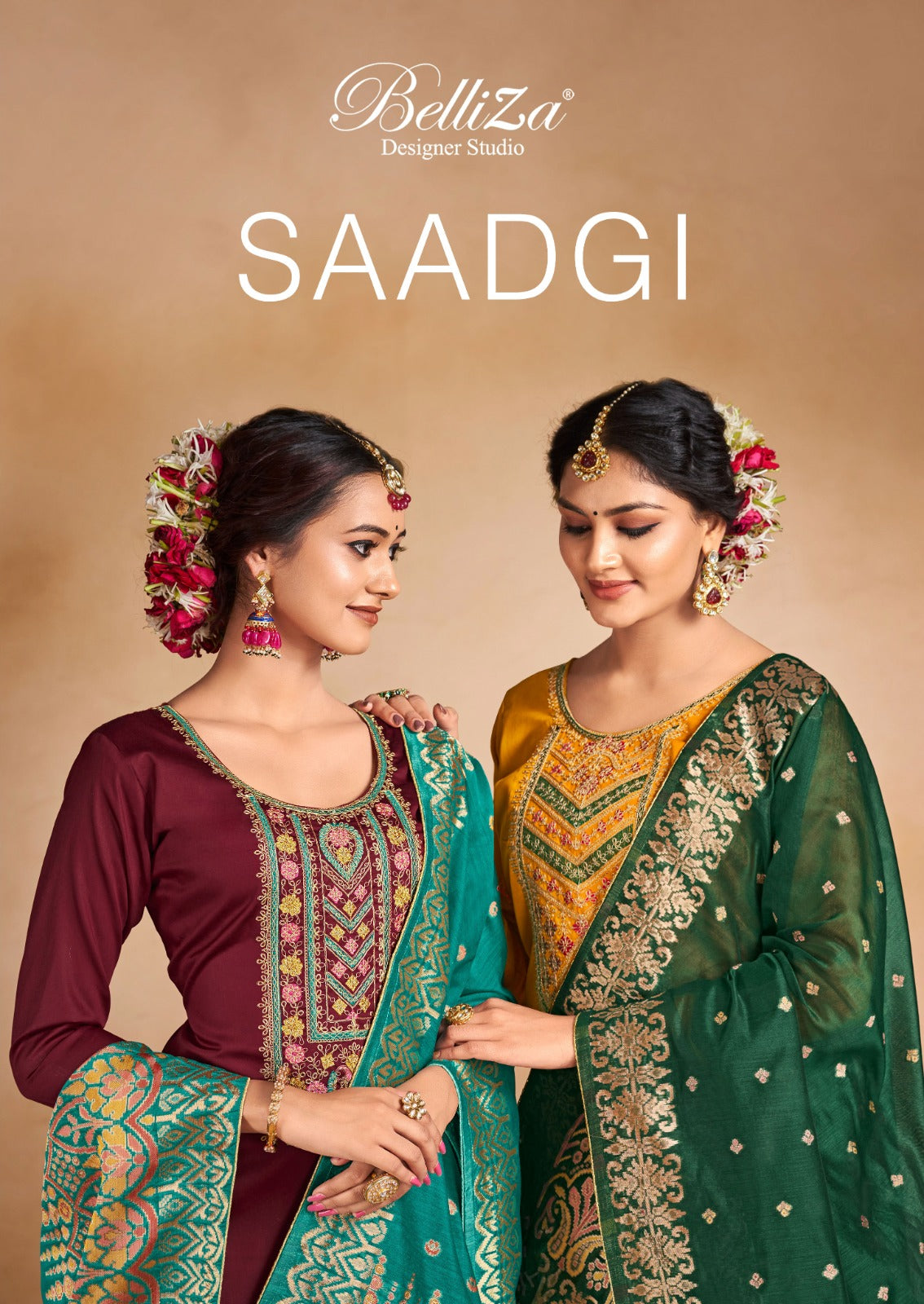 Saadgi Belliza Designer Studio Jaam Cotton Pant Style Suits