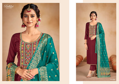Saadgi Belliza Designer Studio Jaam Cotton Pant Style Suits