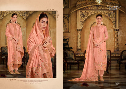 Saanvi Belliza Designer Studio Viscose Muslin Pant Style Suits