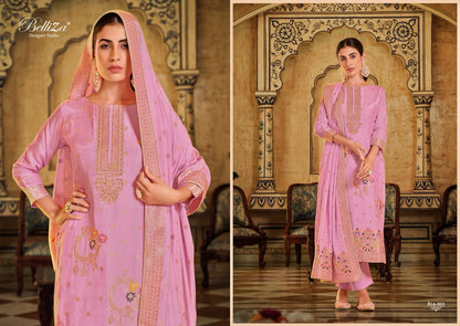 Saanvi Belliza Designer Studio Viscose Muslin Pant Style Suits