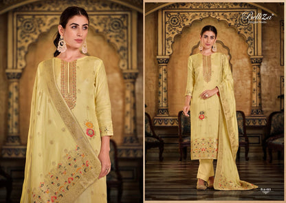 Saanvi Belliza Designer Studio Viscose Muslin Pant Style Suits