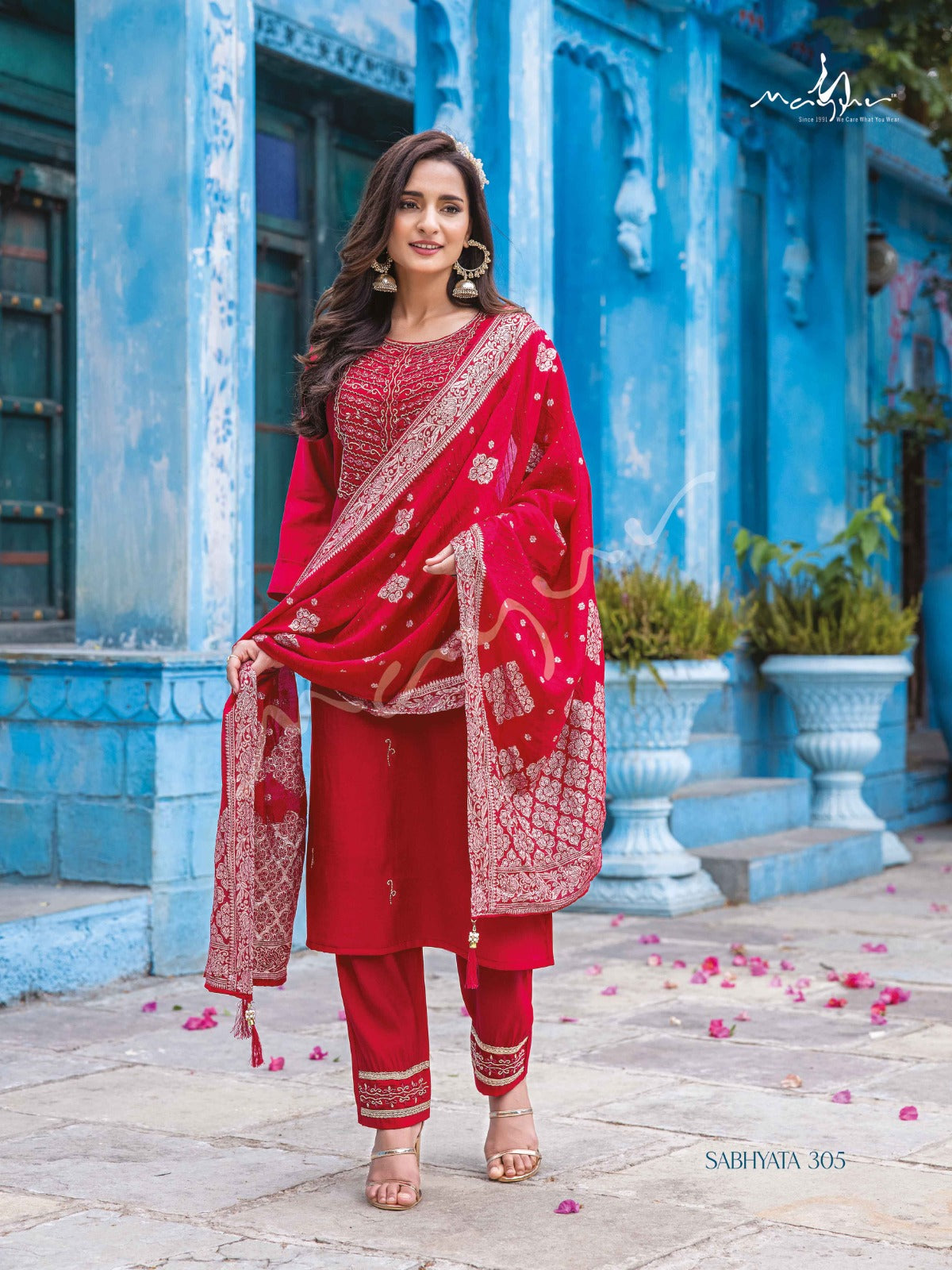 SABHYATA BY HERMITAGE 7001 TO 7008 SERIES BEAUTIFUL STYLISH SUITS FANCY  COLORFUL CASUAL WEAR & ETHNIC