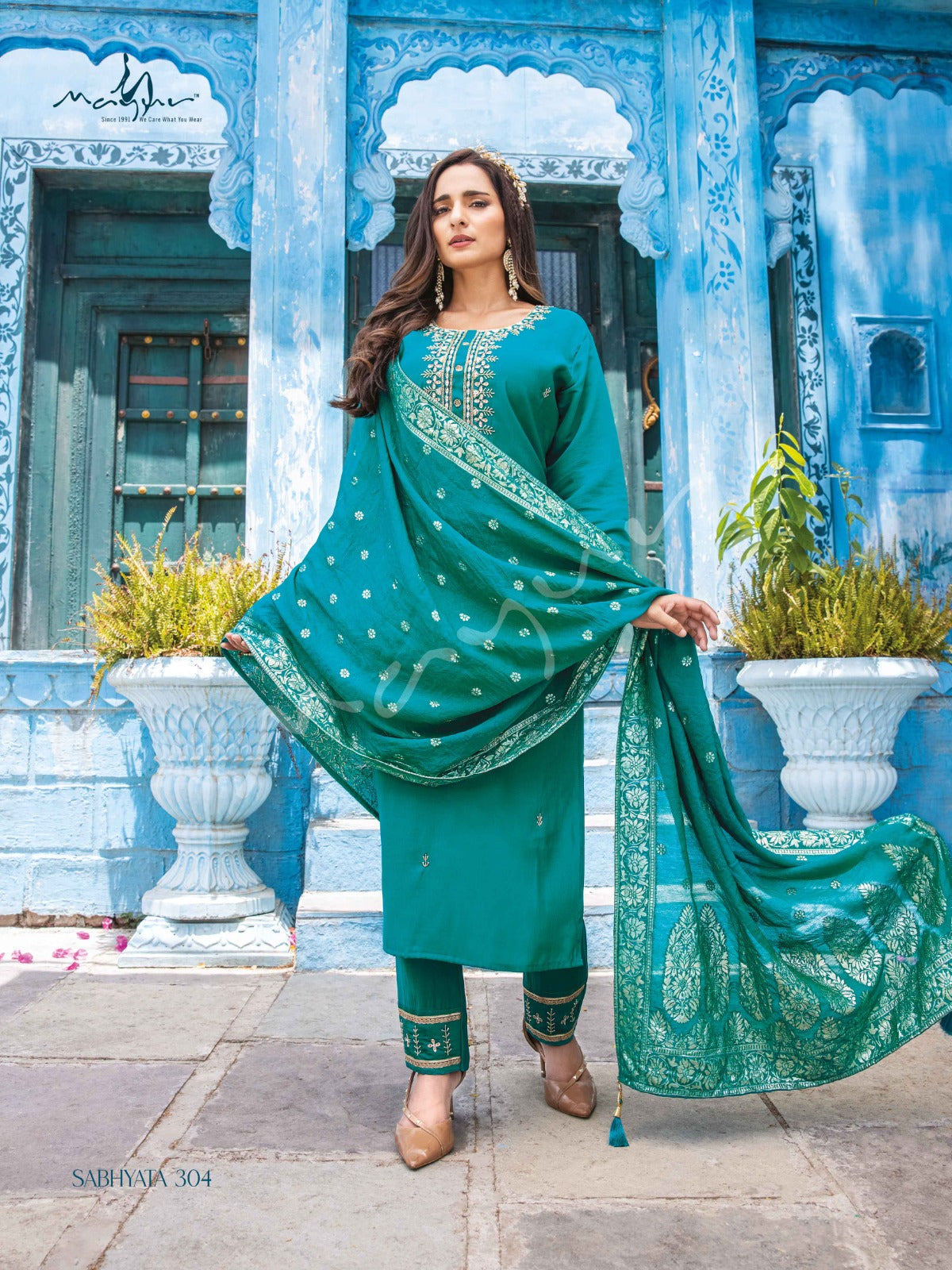 Sabhyata Vol 3 Mayur Fashion Silk Readymade Pant Style Suits