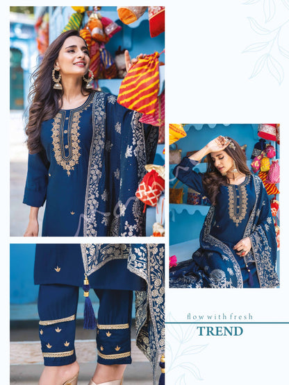 Sabhyata Vol 3 Mayur Fashion Silk Readymade Pant Style Suits