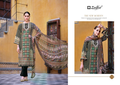 Sabira Zulfat Designer Cotton Karachi Salwar Suits