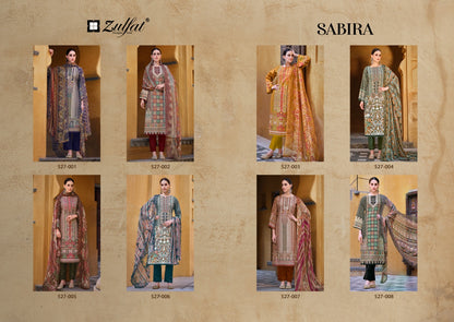 Sabira Zulfat Designer Cotton Karachi Salwar Suits