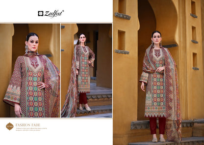 Sabira Zulfat Designer Cotton Karachi Salwar Suits