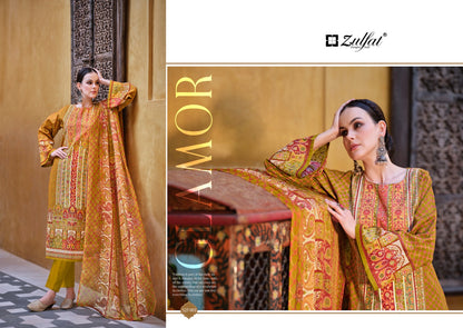 Sabira Zulfat Designer Cotton Karachi Salwar Suits