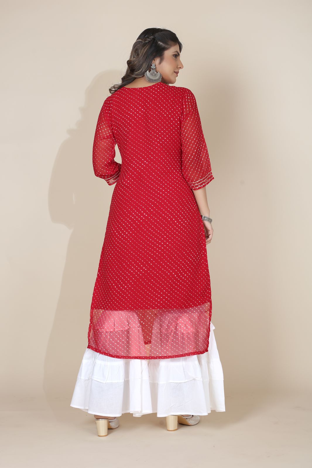 Sachi One Seamore Georgette Straight Cut Kurtis