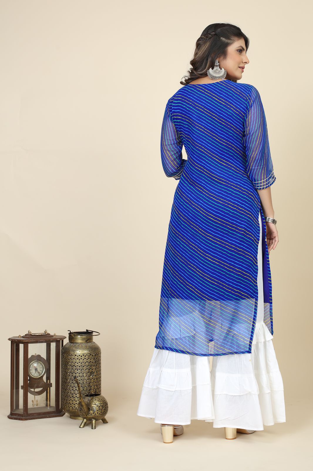 Sachi One Seamore Georgette Straight Cut Kurtis