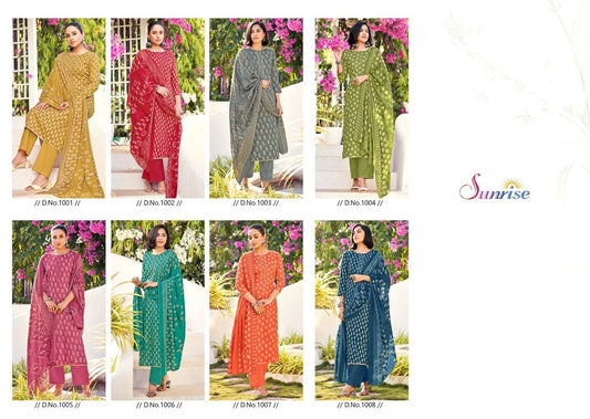 Sadgi Sunrise Jaam Cotton Plazzo Style Suits