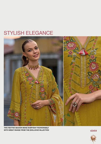 Safaranama Vol 3 Kailee Fashion Viscose Muslin Readymade Pant Style Suits