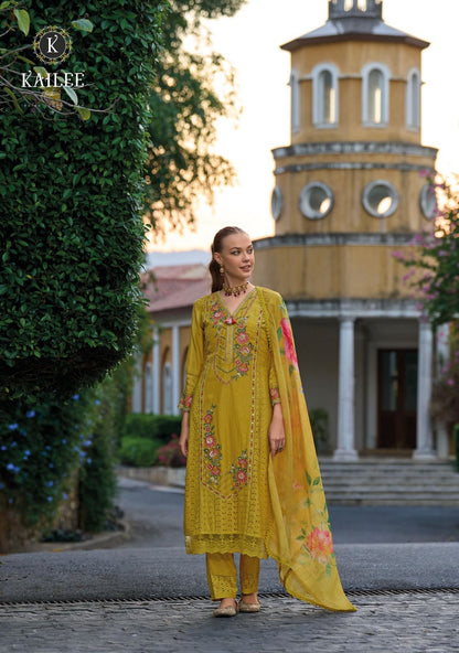 Safaranama Vol 3 Kailee Fashion Viscose Muslin Readymade Pant Style Suits