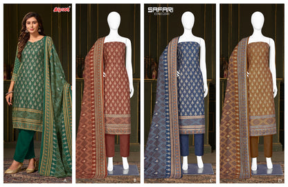 Safari 2342 Bipson Prints Woollen Pashmina Suits