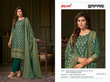Safari 2342 Bipson Prints Woollen Pashmina Suits