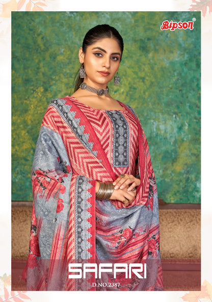 Safari 2387 Bipson Prints Woollen Pashmina Suits