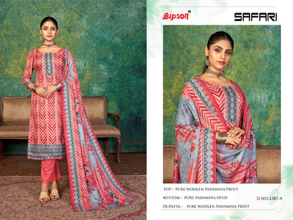 Safari 2387 Bipson Prints Woollen Pashmina Suits