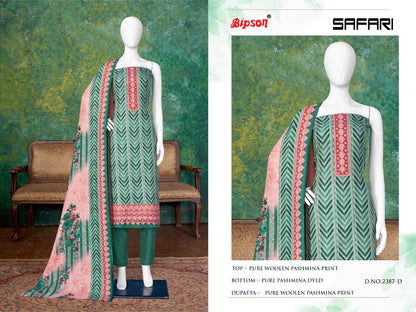 Safari 2387 Bipson Prints Woollen Pashmina Suits