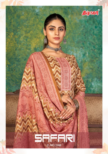Safari 2388 Bipson Prints Woollen Pashmina Suits
