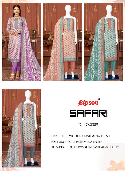 Safari 2389 Bipson Prints Pashmina Suits