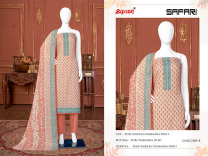 Safari 2389 Bipson Prints Pashmina Suits