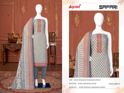 Safari 2389 Bipson Prints Pashmina Suits