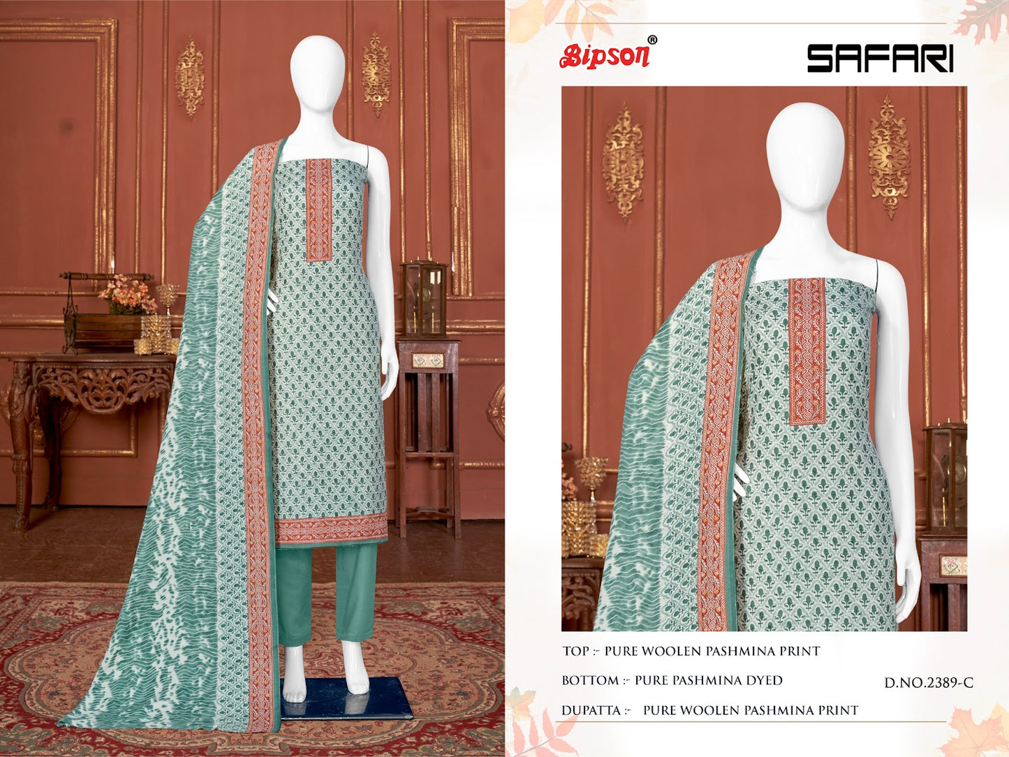 Safari 2389 Bipson Prints Pashmina Suits