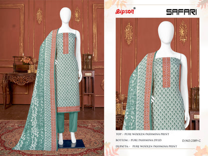 Safari 2389 Bipson Prints Pashmina Suits