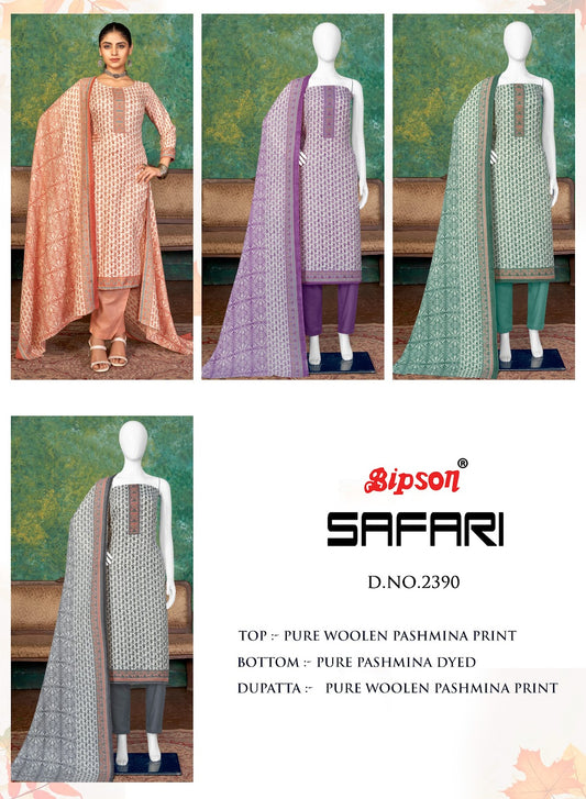 Safari 2390 Bipson Prints Pashmina Suits