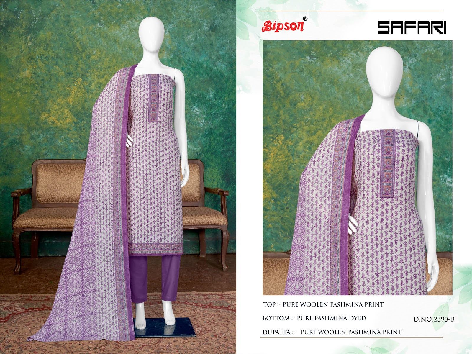 Safari 2390 Bipson Prints Pashmina Suits