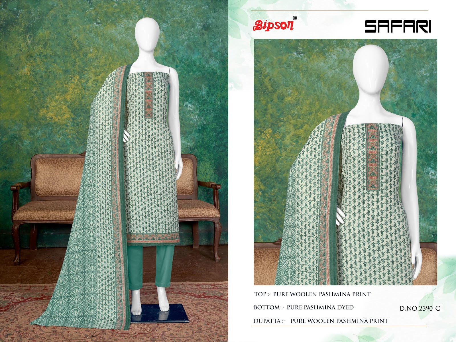 Safari 2390 Bipson Prints Pashmina Suits