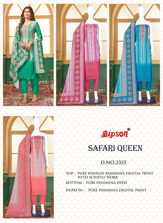 Safari Queen 2355 Bipson Prints Pashmina Suits