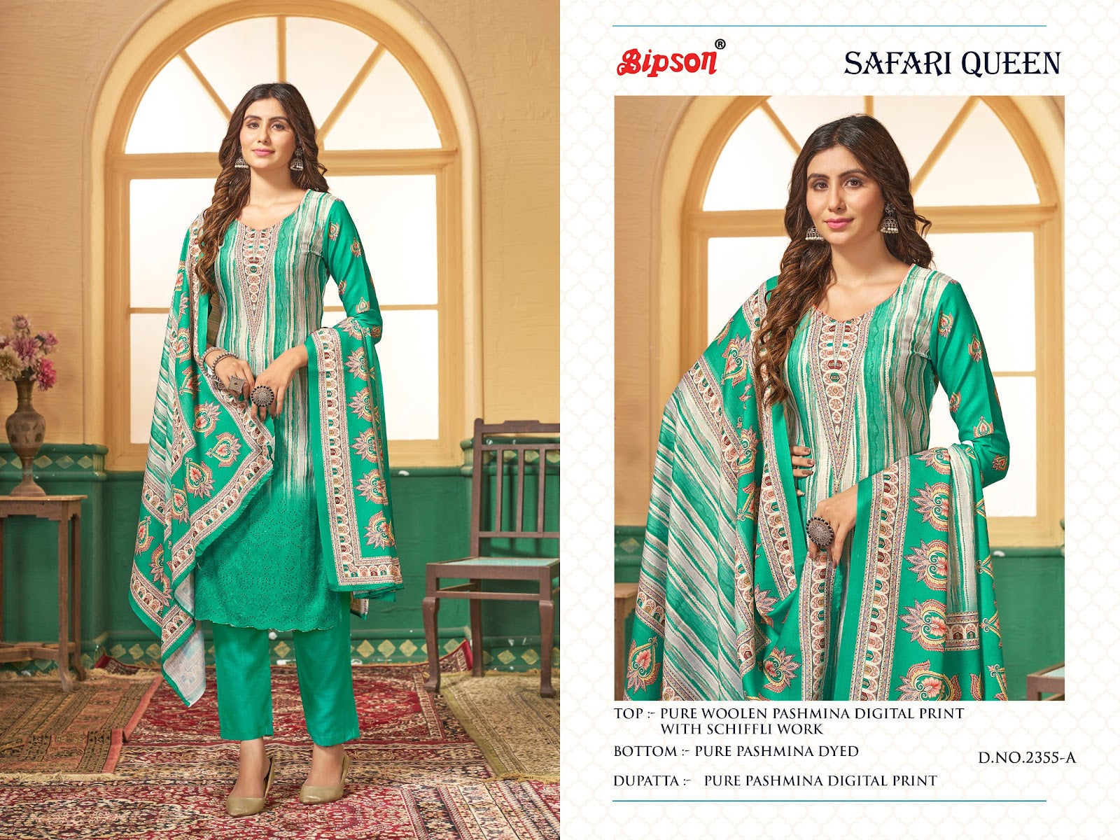 Safari Queen 2355 Bipson Prints Pashmina Suits