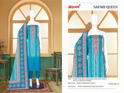 Safari Queen 2355 Bipson Prints Pashmina Suits