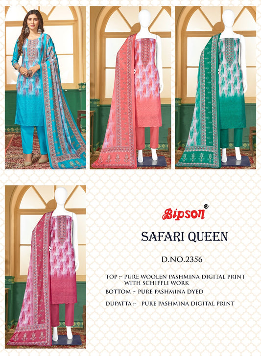 Safari Queen 2356 Bipson Prints Pashmina Suits