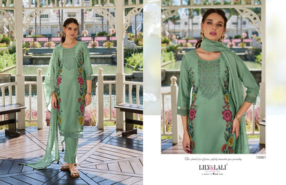 Safina Lily Lali Chanderi Silk Readymade Pant Style Suits