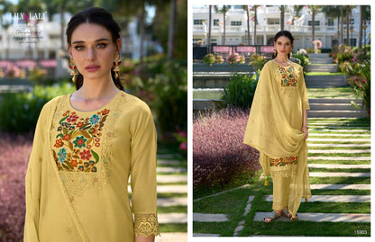 Safina Lily Lali Chanderi Silk Readymade Pant Style Suits