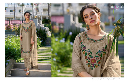Safina Lily Lali Chanderi Silk Readymade Pant Style Suits